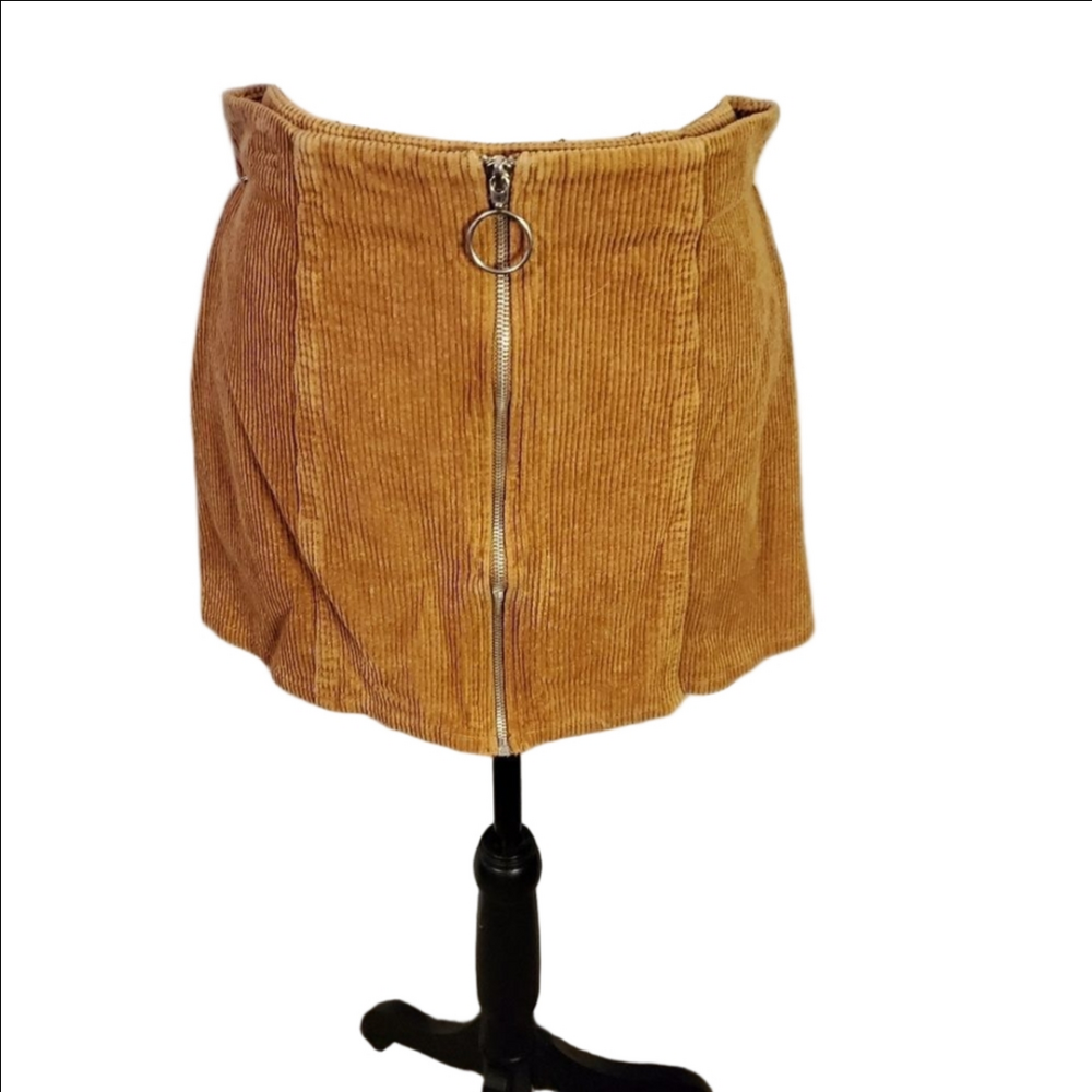 Chloe & Kate Brown Corduroy Mini Skirt Large